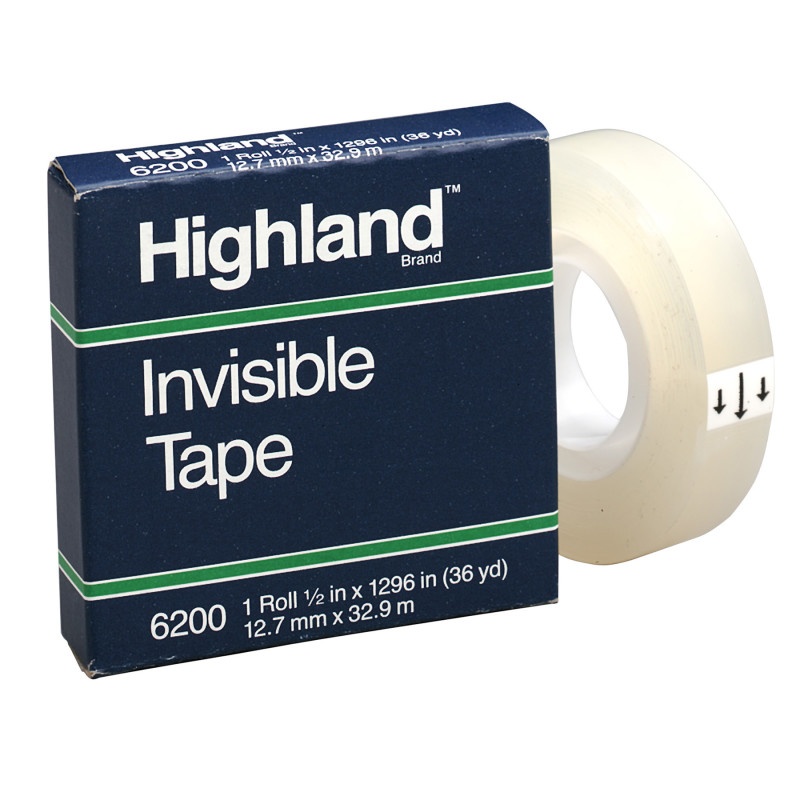 Highland Invisible Tape 1/2X1296in