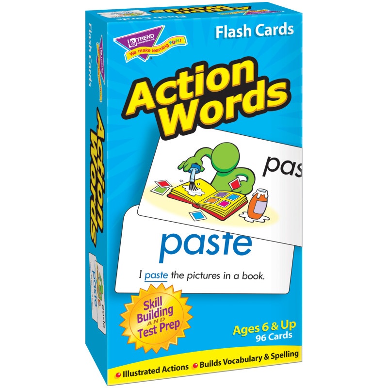 Flash Cards Action Words 96/Box