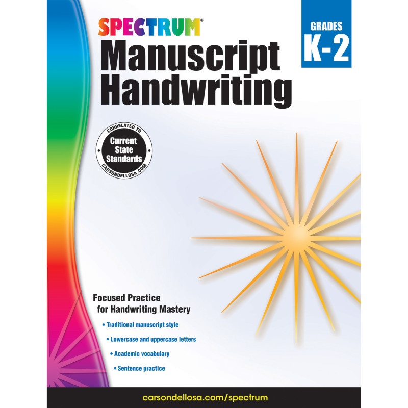 Spectrum Manuscript Handwriting Gr K-2