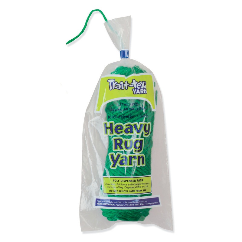 Heavy Rug Yarn Holiday Green 60Yard