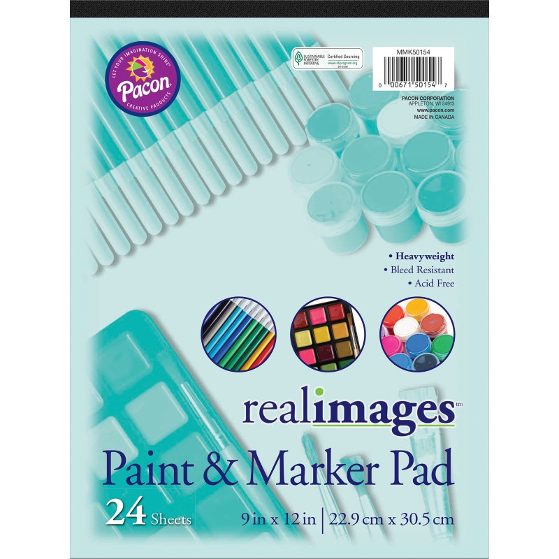 Real Images Paint & Markr Pad Heavy 9X12 24 Sheets