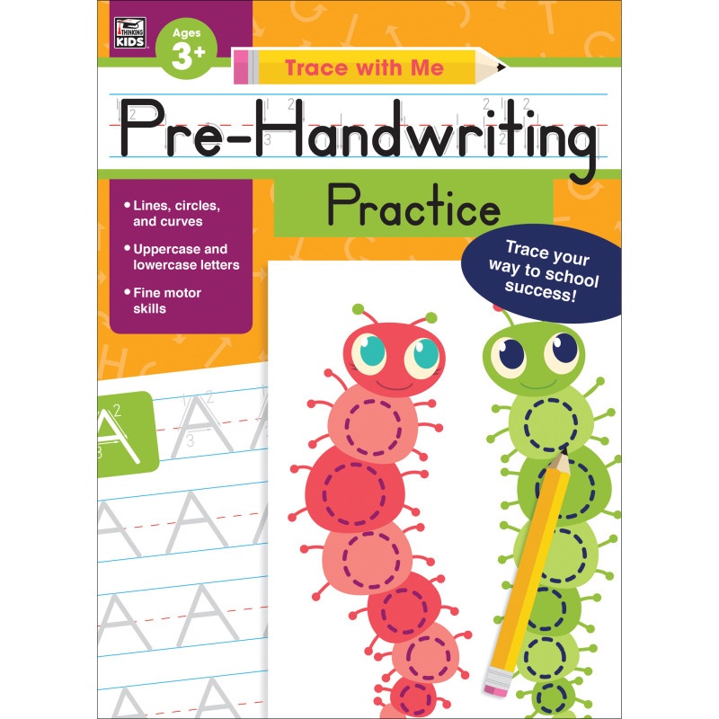 Pre-Handwriting Practice Activity Book Grade Preschool-2
