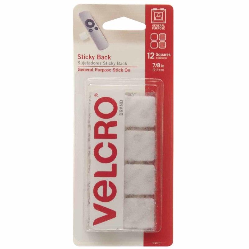 Velcro Tape 7/8 Squares White