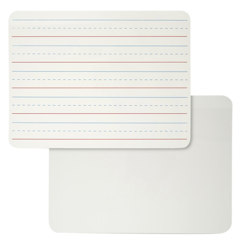 Plain & Lined Dry Erase Board Magnetic 2 Sided