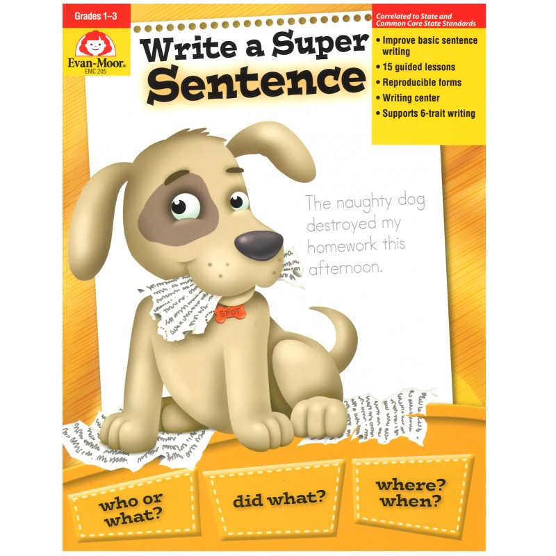Write A Super Sentence Gr 1-3