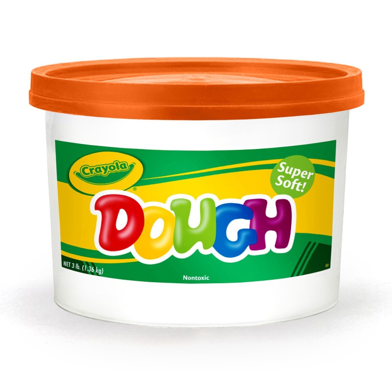 Modeling Dough 3Lb Bucket Orange