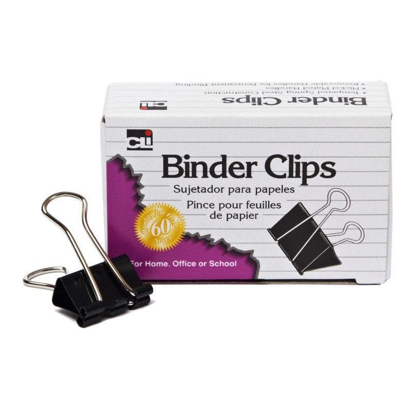 Mini Binder Clips 12Ct 1/4In Capacity