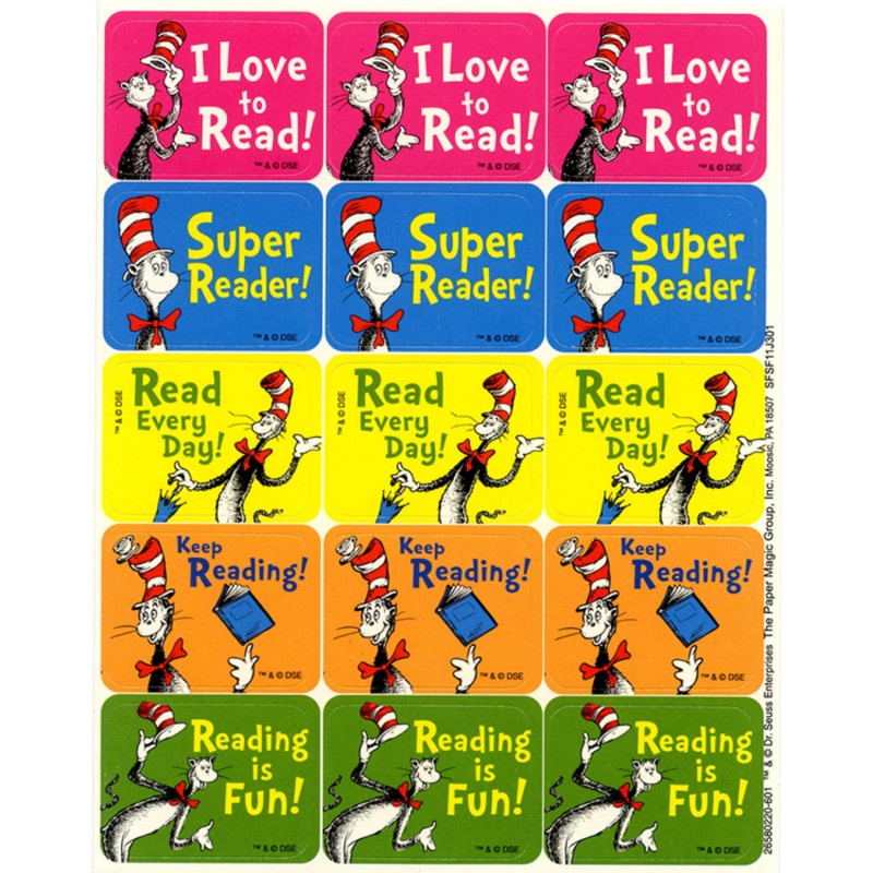 Cat In The Hat Reading Success Stickers