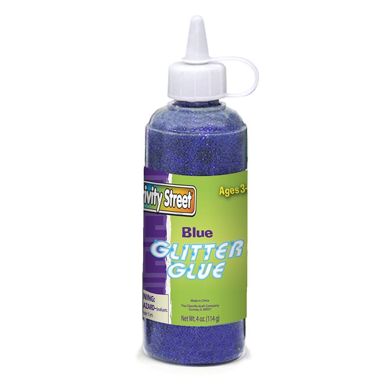 Glitter Glue Blue 4 Oz