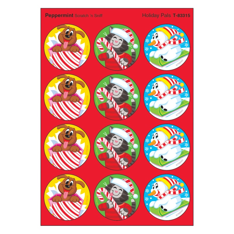 Holiday Pals/Peppermint Stinky Stickers