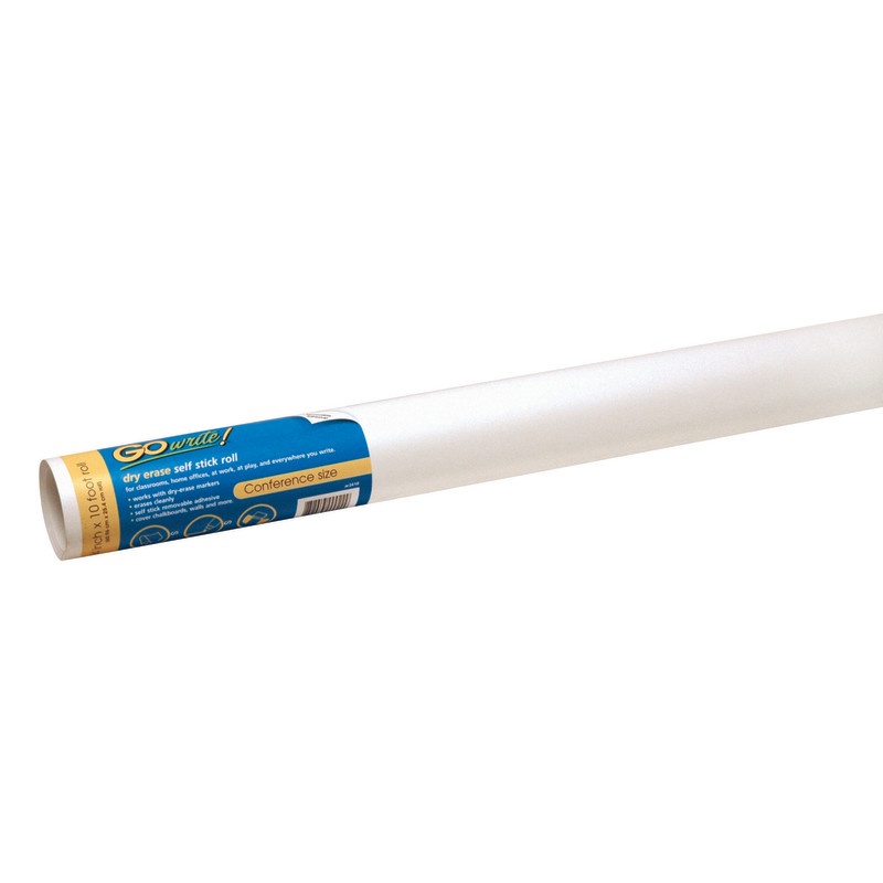 Dry Erase Roll White 24In X 10Ft Self-Adhesive