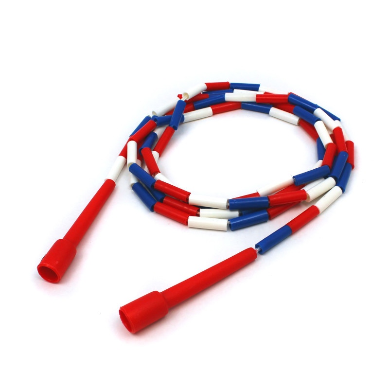 Jump Rope Plastic 10 Sections On Nylon Rope