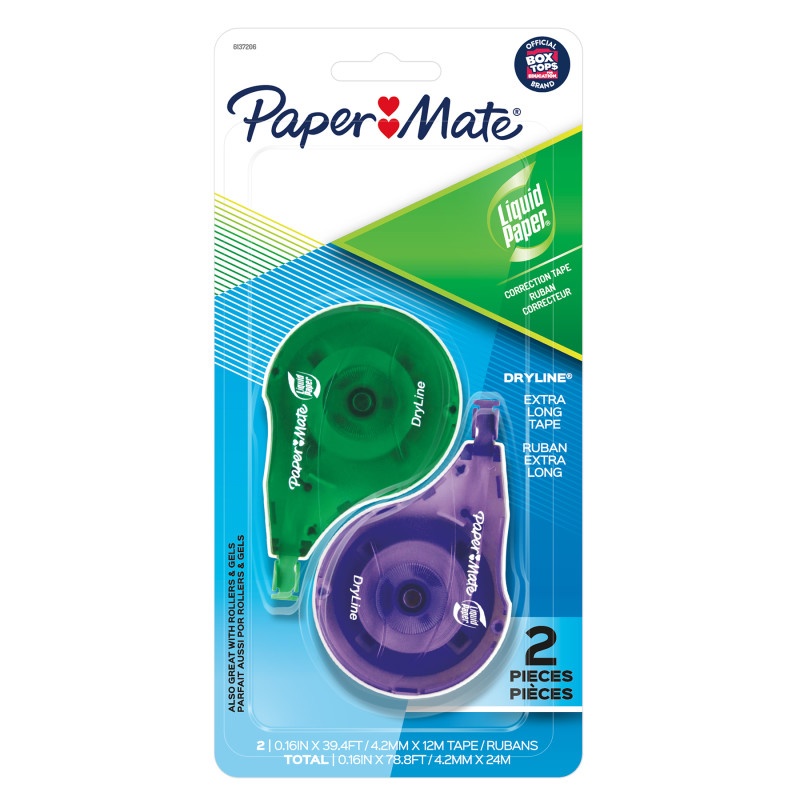 2Ct Papermate Correction Tape Dryline