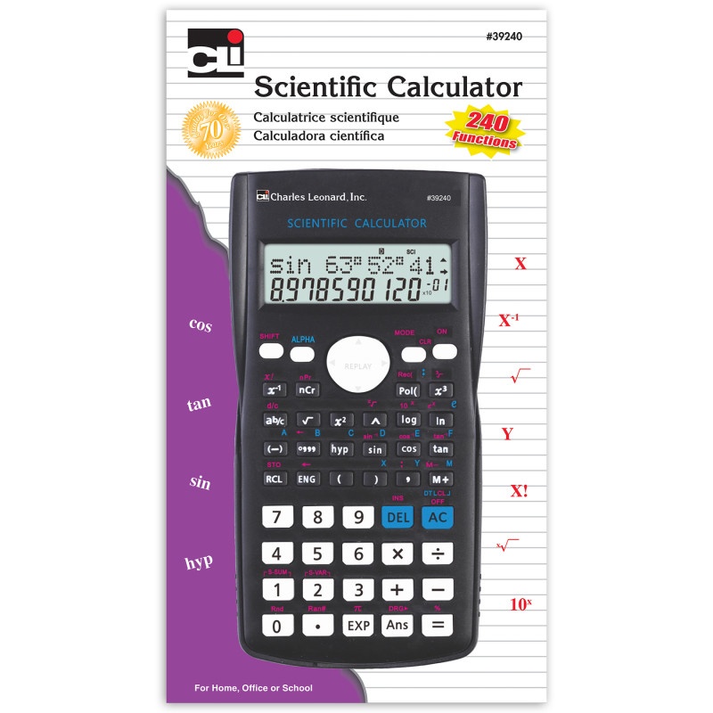 Scientific Calculator 12 Digit 240 Functions