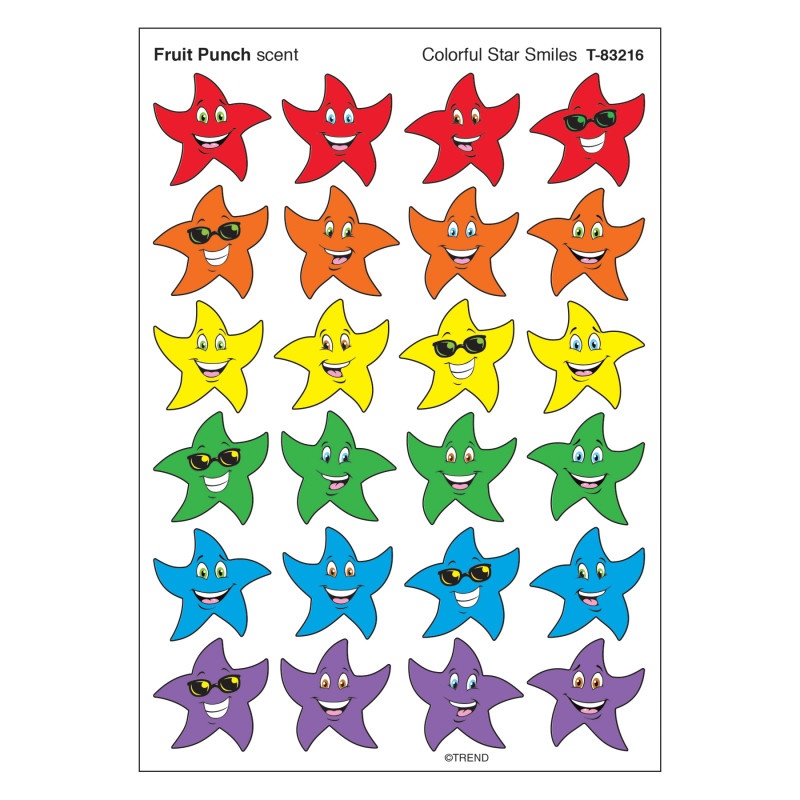 Stinky Stickers Colorful Star Smile