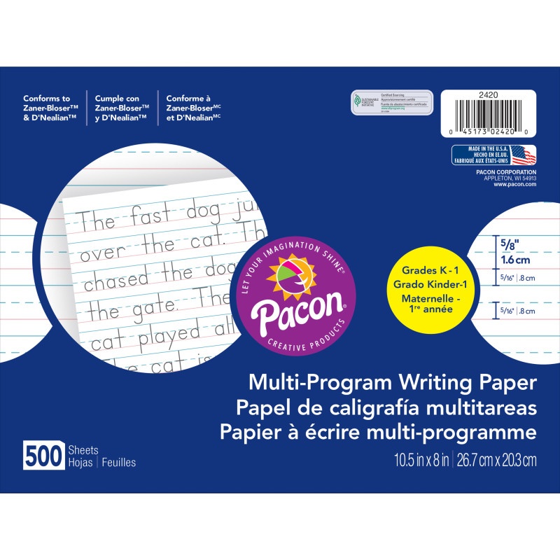 Multi-Program Handwriting Paper Grk 10 1/2 X 8 5/8 500 Sheets