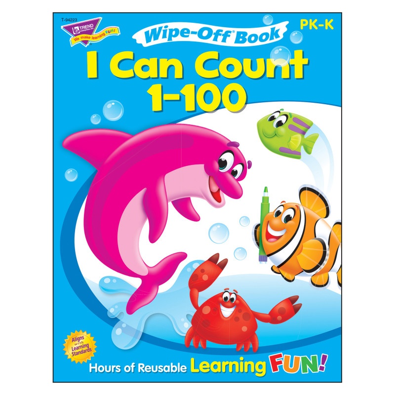 I Can Count 1-100 Wipe Off Book Gr Pk-k