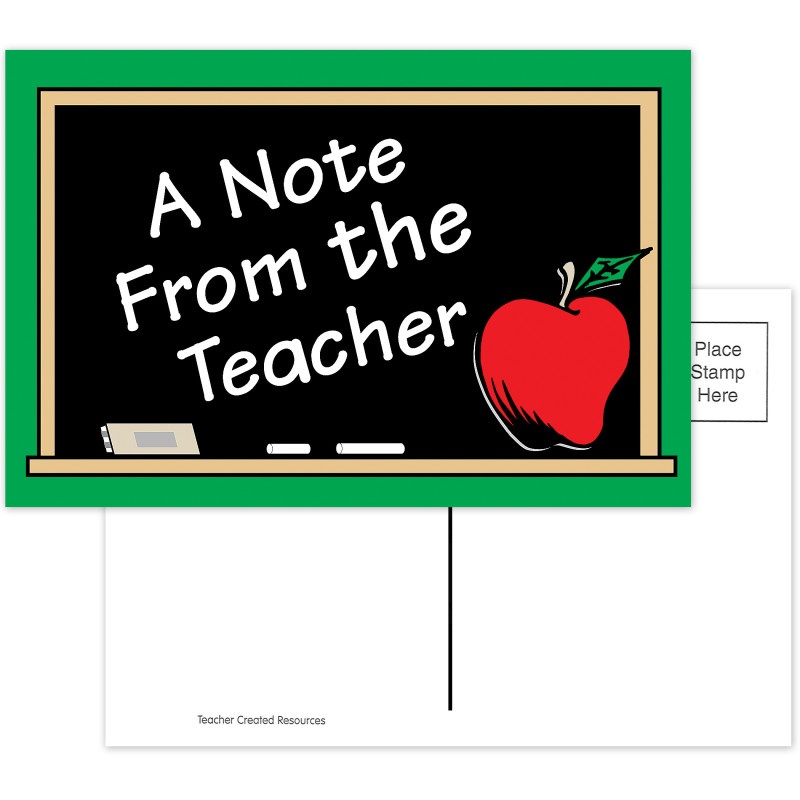 A Note From The Teacher 30Pk Postcards 4X6