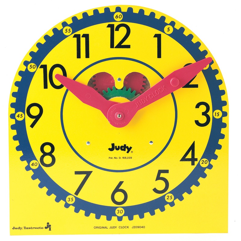 Original Judy Clock 12-3/4 X 13-1/2 Wood W/ Stand