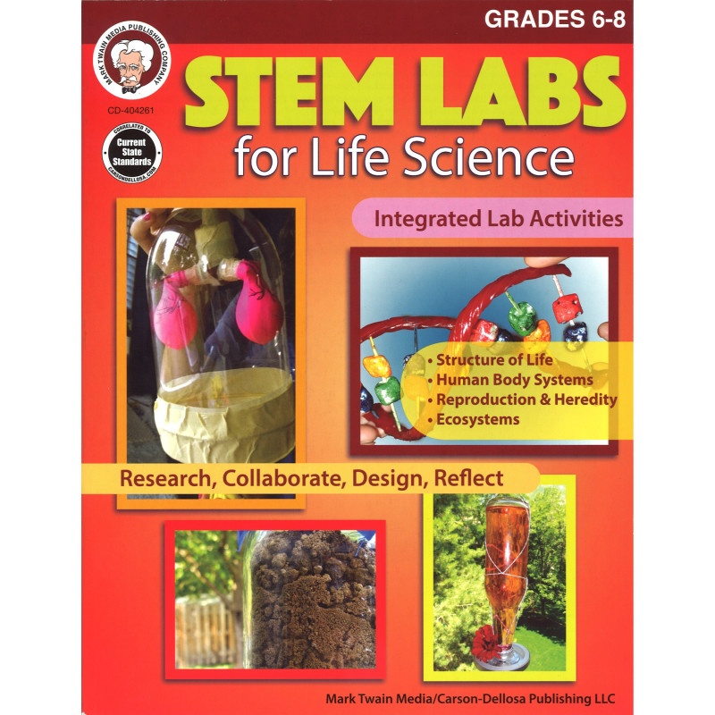 Stem Labs Life Science Book Gr 6-8