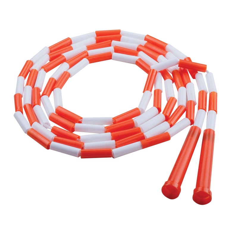 Plastic Segmented Ropes 10Ft Orange & White