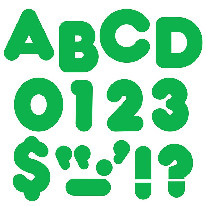 Ready Letters 2 Inch Casual Green