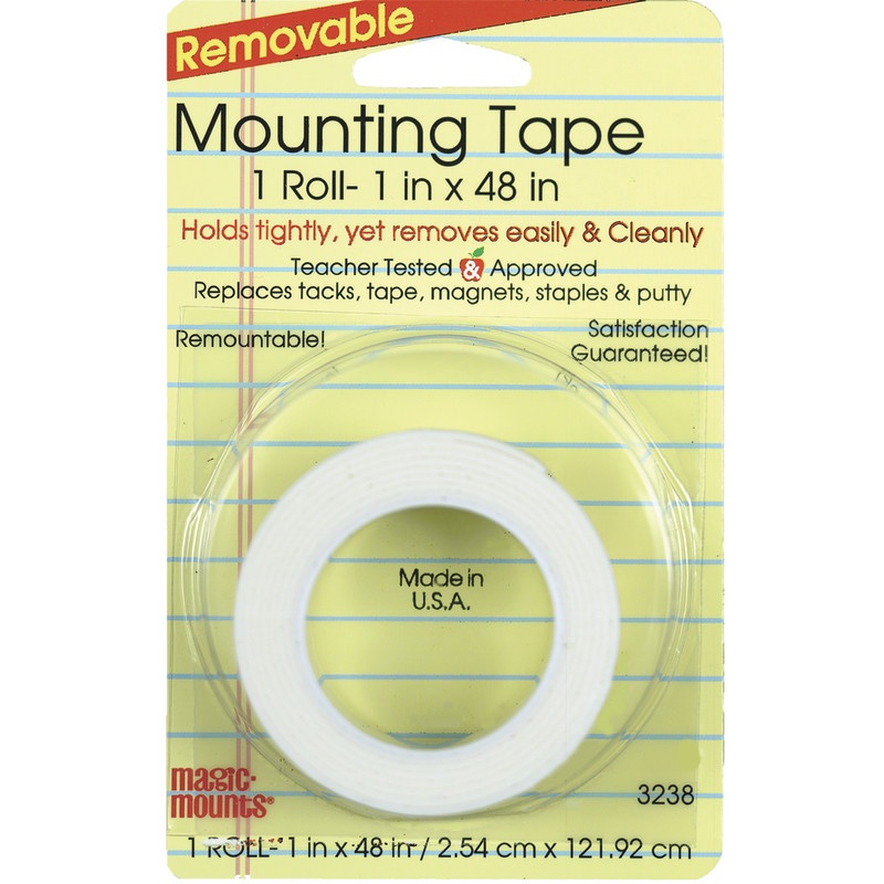 Remarkably Removable Magic Mounting Tape Tabs And Chart Mounts 1X48