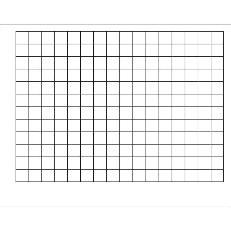 Wipe-Off Chart Graphing Grid 1-1/2 Inch Squares 22 X 28