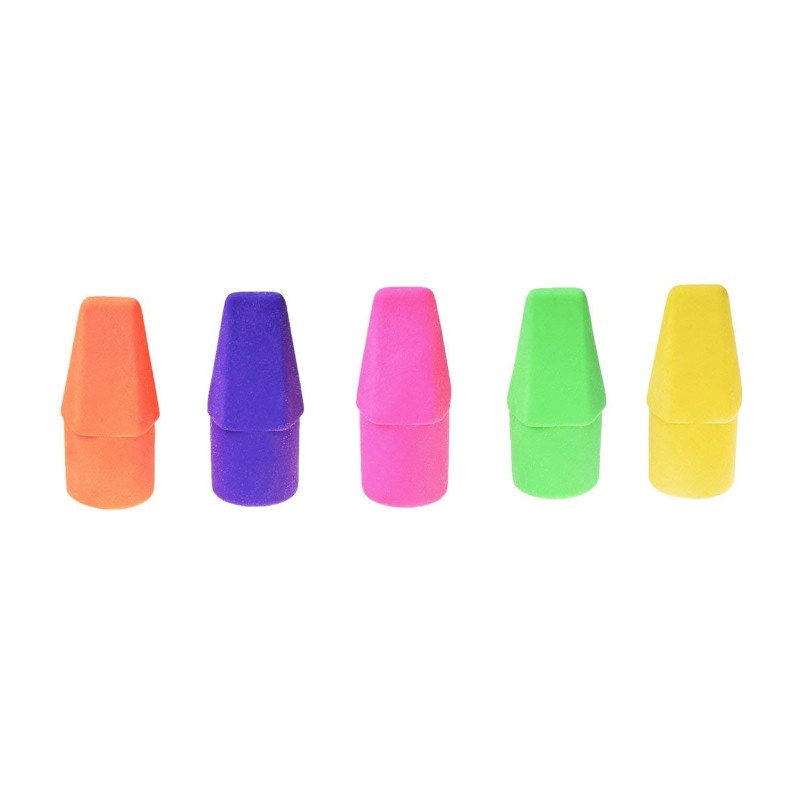 Cap Eraser Neon Colors 144/Pk