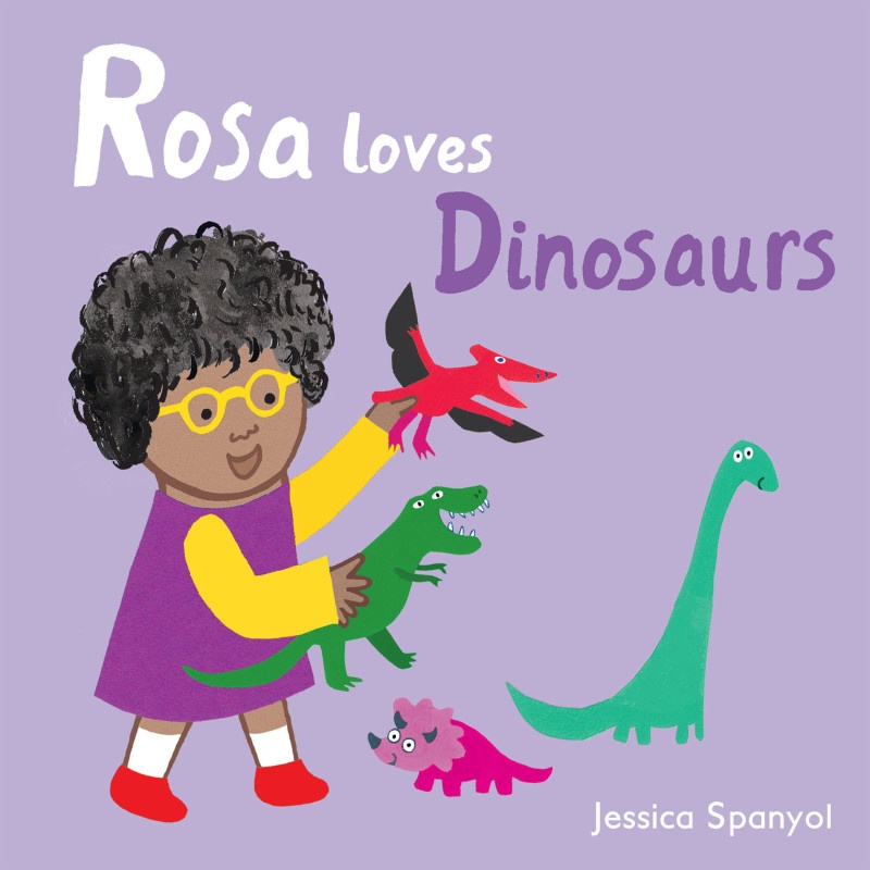 Rosa Loves Dinosaurs Board Book