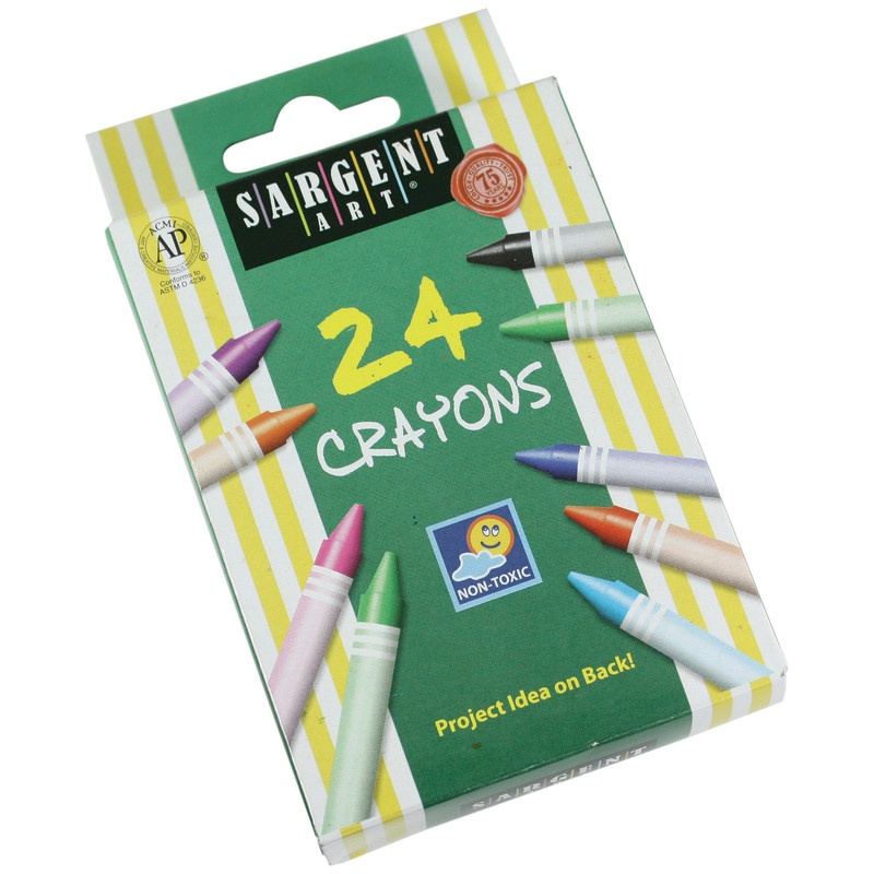 Sargent Art Crayons 24 Count Tuck Box