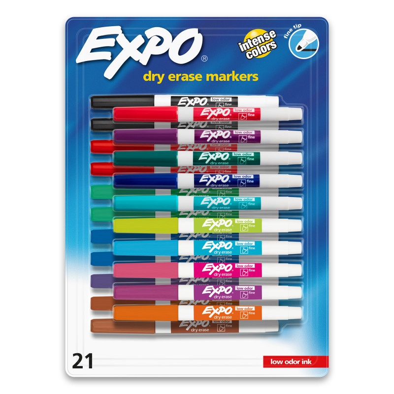 21Ct Expo Dryerase Fine Tip Markers
