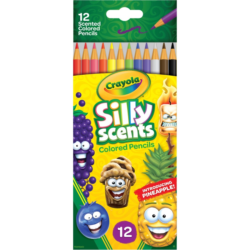 12 Ct Silly Scents Colored Pencils