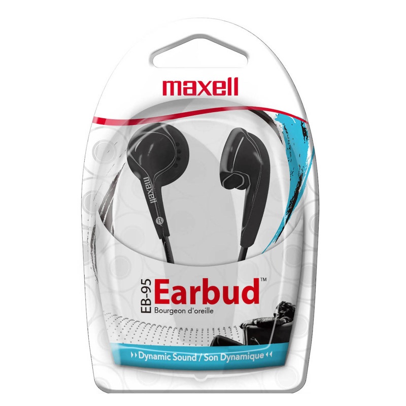Maxell Budget Stereo Earbuds Black