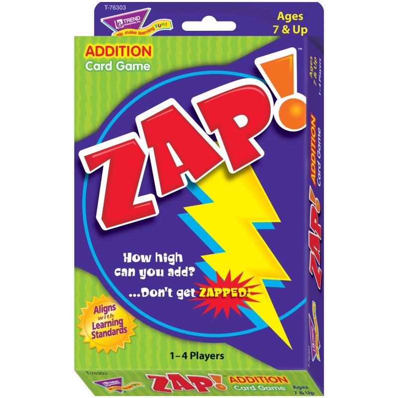 Zap Addition Card Game