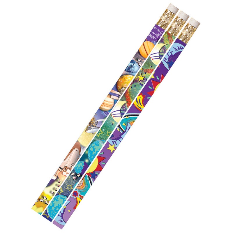 Galaxy Galore 12Pk Motivational Fun Pencils