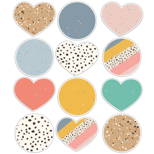Jumbo Hearts & Dots Cut Outs We Belong
