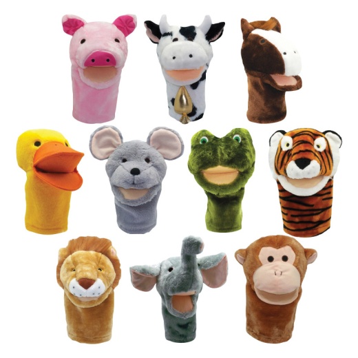 Buy Plushpups Hand Puppets Set Of 10 Online Best Educational Toy - Main Image