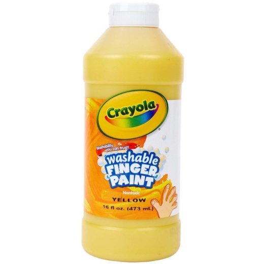 Washable Fingerpaint 16Oz Yellow
