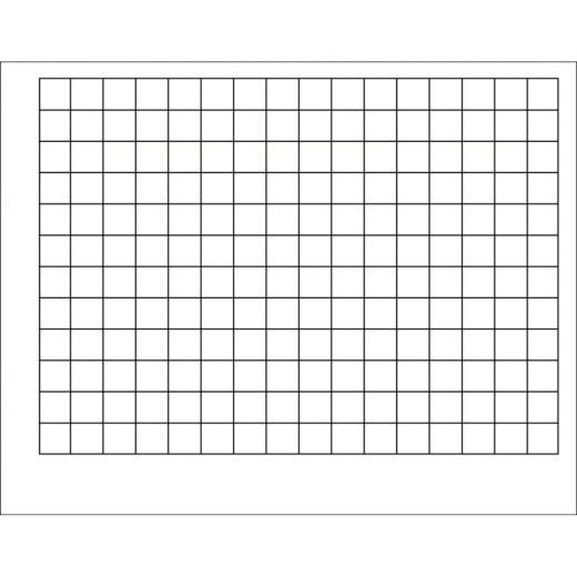 Wipe-Off Chart Graphing Grid 1-1/2 Inch Squares 22 X 28