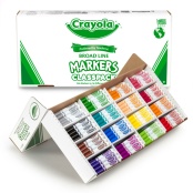 Crayola® Crayons And Washable Markers Classpack, Large Size, Assorted  Colors, Box Of 256