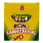 Crayola Ultra-Clean Washable Crayons, Regular, 8 Colors, 16/Box