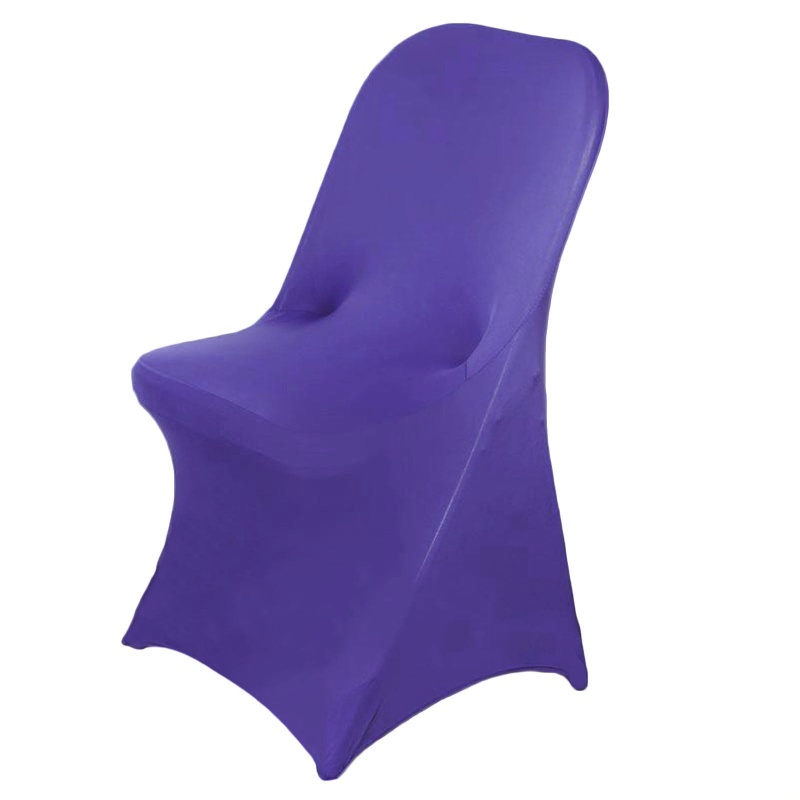 Purple Spandex Stretch Fitted Folding Chair Cover 160 Gsm