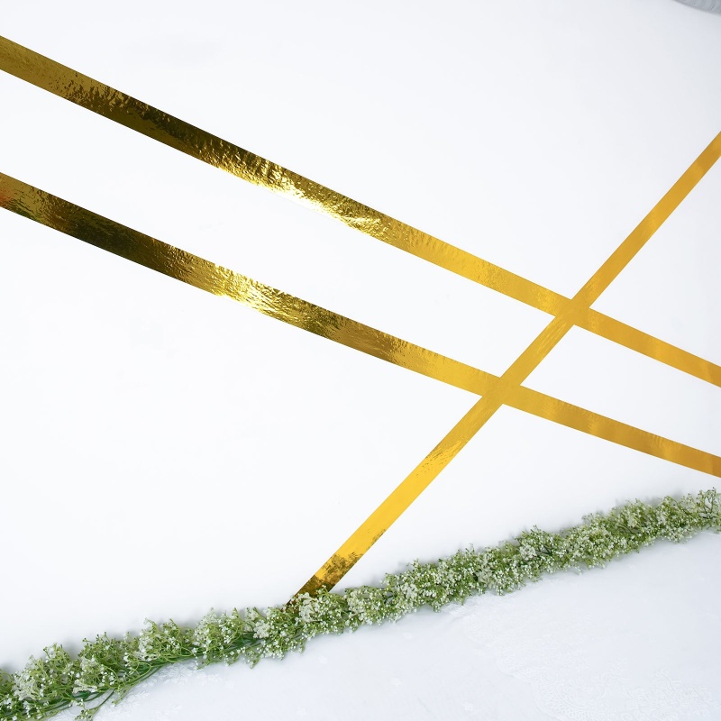 5 Pack, 0.5x5 Yards Gold Washi DIY Craft Glitter Tape