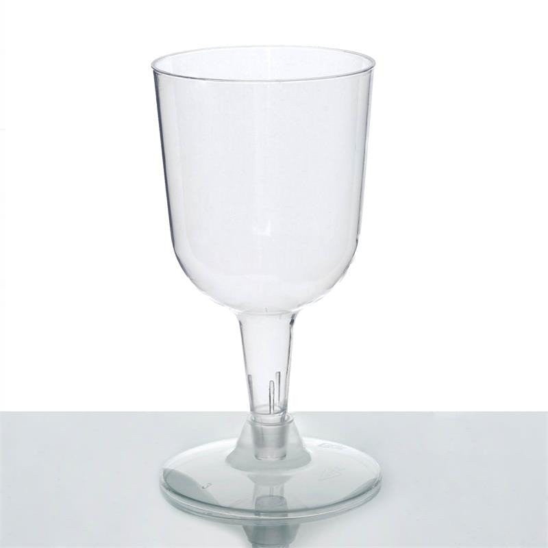 Clear Premium Plastic 9oz Short-Stem Wine Goblet – King Zak