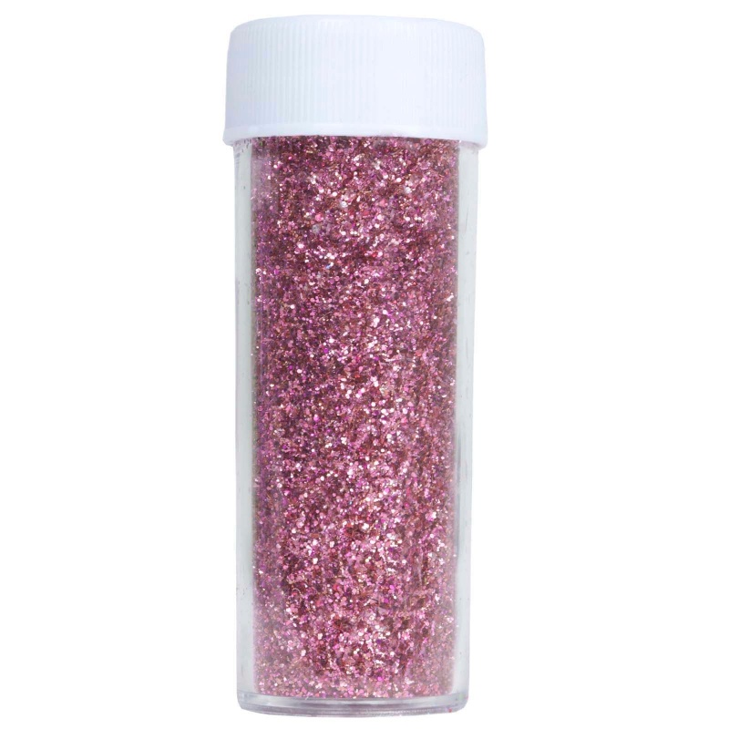 Bottle Metallic Hot Pink Extra Fine Arts And Crafts Glitter Powder 23g