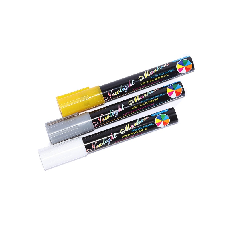 3 Pack  Erasable Liquid Chalk Marker 5mm Point Pens For Blackboard, C – U  Mart