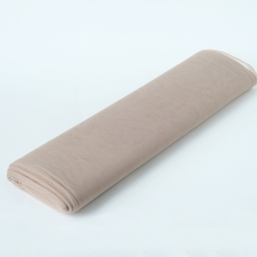 Taupe Tulle Fabric Bolt, Diy Crafts Sheer Fabric Roll 54X40 Yards