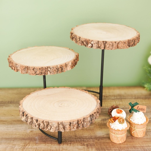 Round Rustic Wood Slices, Poplar Wood Slabs Natural Color, Table  Centerpieces 12 Dia