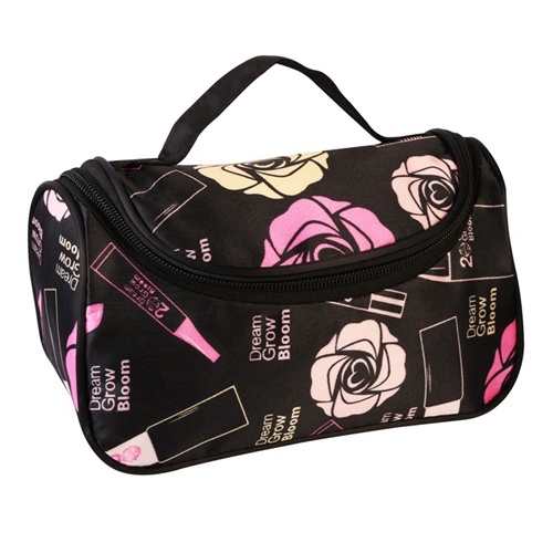 Imountek Travel Makeup Bag Portable Cosmetic Organizer With Cosmetic Mirror Waterproof Toiletry Wash Bag For Women